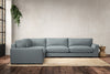 Nkuku MAKE TO ORDER Guddu Grand Left Hand Corner Sofa - Recycled Cotton Horizon