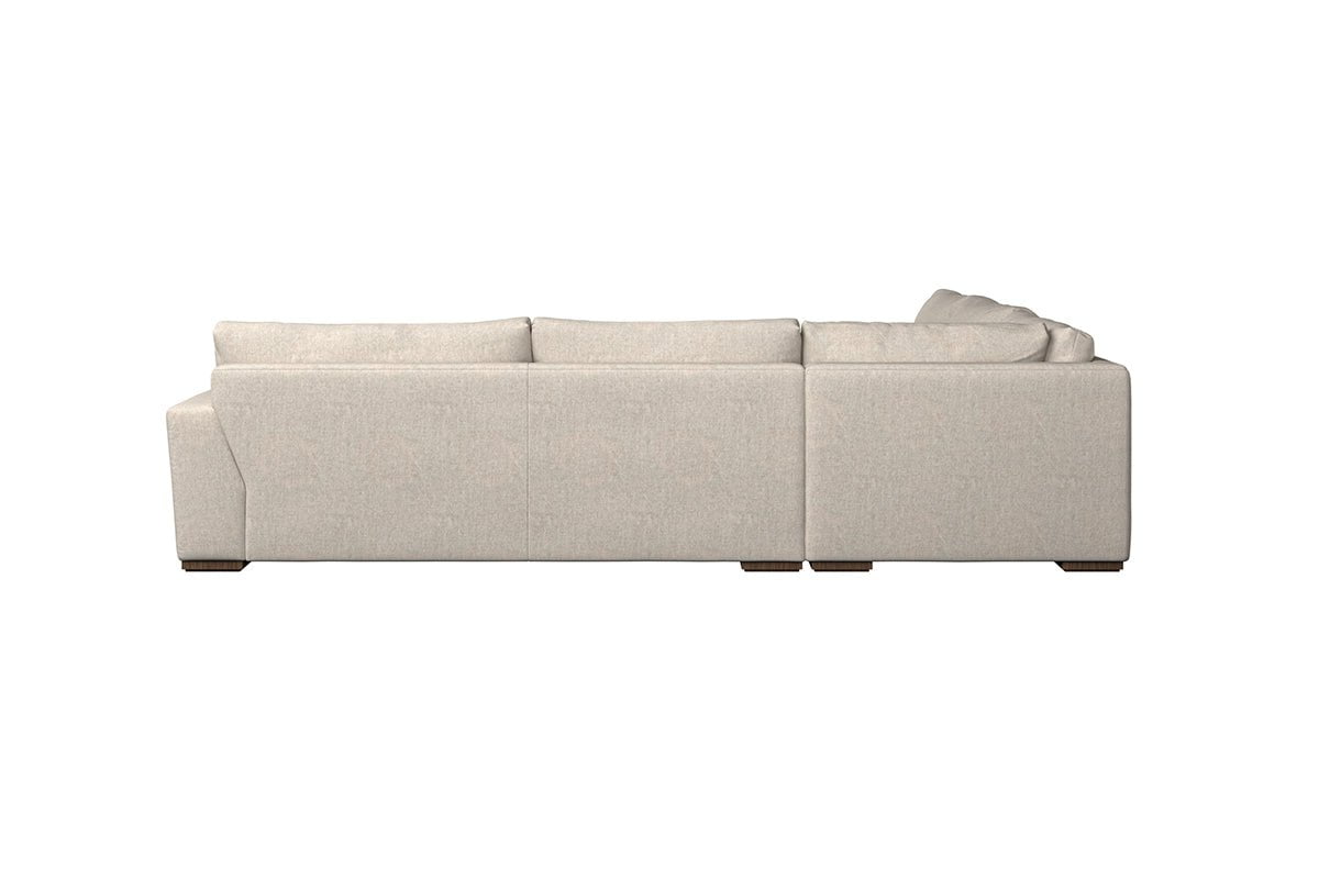 Nkuku MAKE TO ORDER Guddu Grand Right Hand Corner Sofa - Brera Linen Charcoal