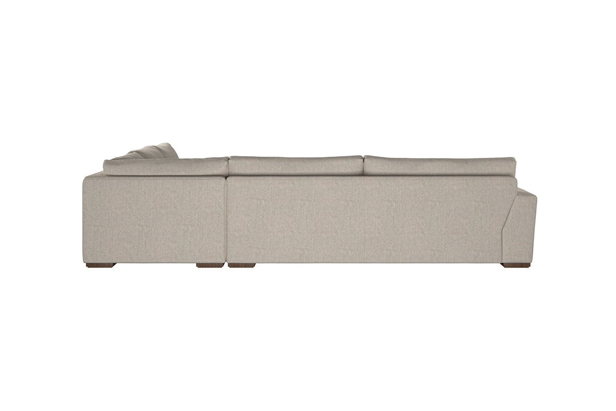 Nkuku MAKE TO ORDER Guddu Grand Right Hand Corner Sofa - Brera Linen Charcoal