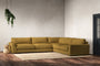 Nkuku MAKE TO ORDER Guddu Grand Right Hand Corner Sofa - Recycled Cotton Ochre