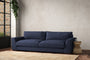 Nkuku MAKE TO ORDER Guddu Grand Sofa - Recycled Cotton Navy