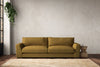 Nkuku MAKE TO ORDER Guddu Grand Sofa - Recycled Cotton Ochre