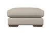 Nkuku MAKE TO ORDER Guddu Large Footstool - Brera Linen Dusk