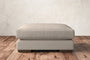 Nkuku MAKE TO ORDER Guddu Large Footstool - Recycled Cotton Natural