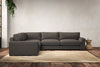 Nkuku MAKE TO ORDER Guddu Large Left Hand Corner Sofa - Brera Linen Granite