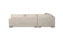 Nkuku MAKE TO ORDER Guddu Large Right Hand Corner Sofa - Brera Linen Chesnut