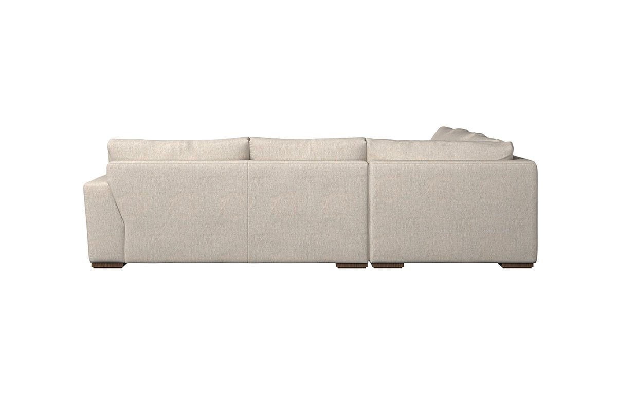 Nkuku MAKE TO ORDER Guddu Large Right Hand Corner Sofa - Brera Linen Granite