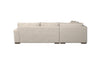 Nkuku MAKE TO ORDER Guddu Large Right Hand Corner Sofa - Brera Linen Smoke