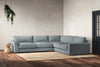 Nkuku MAKE TO ORDER Guddu Large Right Hand Corner Sofa - Recycled Cotton Horizon