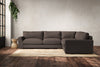 Nkuku MAKE TO ORDER Guddu Large Right Hand Corner Sofa - Recycled Cotton Mocha