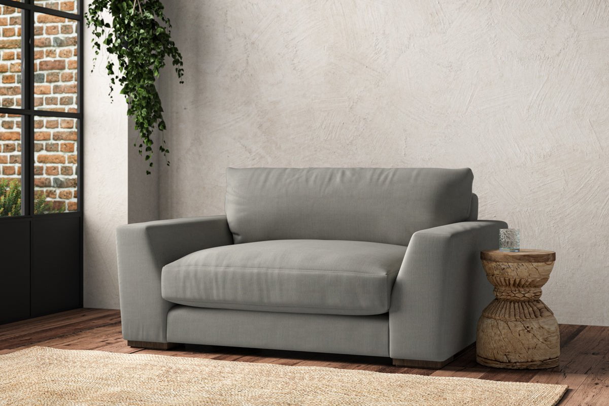 Guddu Love Seat - Brera Linen Smoke