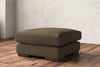 Nkuku MAKE TO ORDER Guddu Medium Footstool - Brera Linen Chesnut