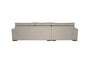 Nkuku MAKE TO ORDER Guddu Medium Left Hand Chaise Sofa - Brera Linen Espresso