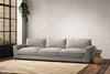 Nkuku MAKE TO ORDER Guddu Super Grand Sofa - Brera Linen Natural