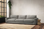 Nkuku MAKE TO ORDER Guddu Super Grand Sofa - Brera Linen Smoke