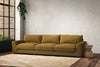 Nkuku MAKE TO ORDER Guddu Super Grand Sofa - Recycled Cotton Ochre