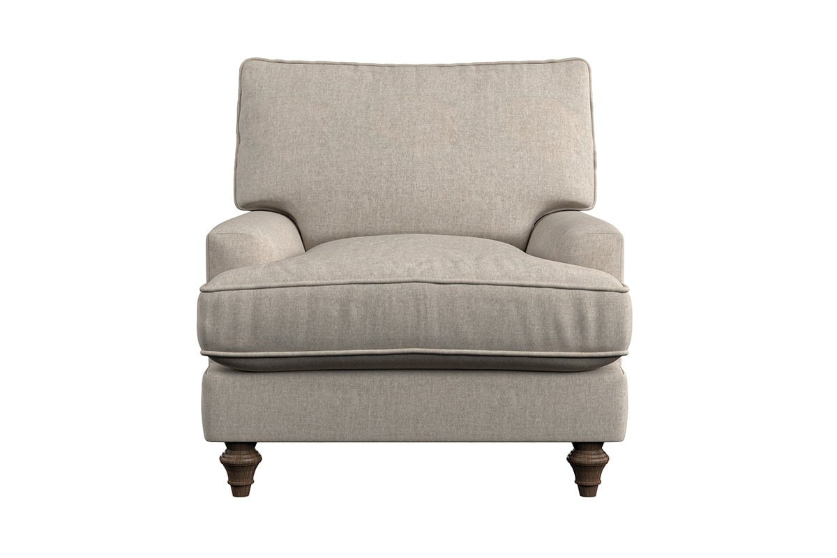 Nkuku MAKE TO ORDER Marri Armchair - Brera Linen Dusk