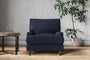 Nkuku MAKE TO ORDER Marri Armchair - Brera Linen Indigo