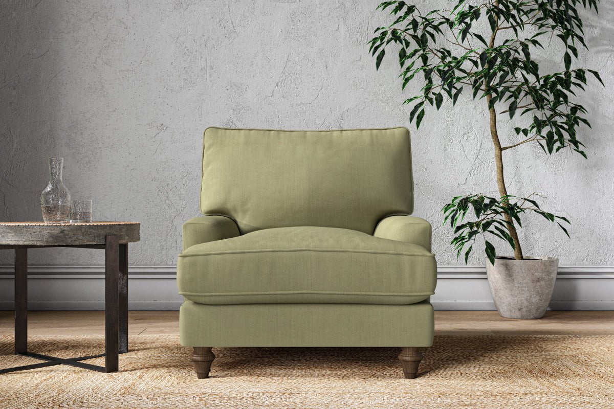 Nkuku MAKE TO ORDER Marri Armchair - Brera Linen Sage