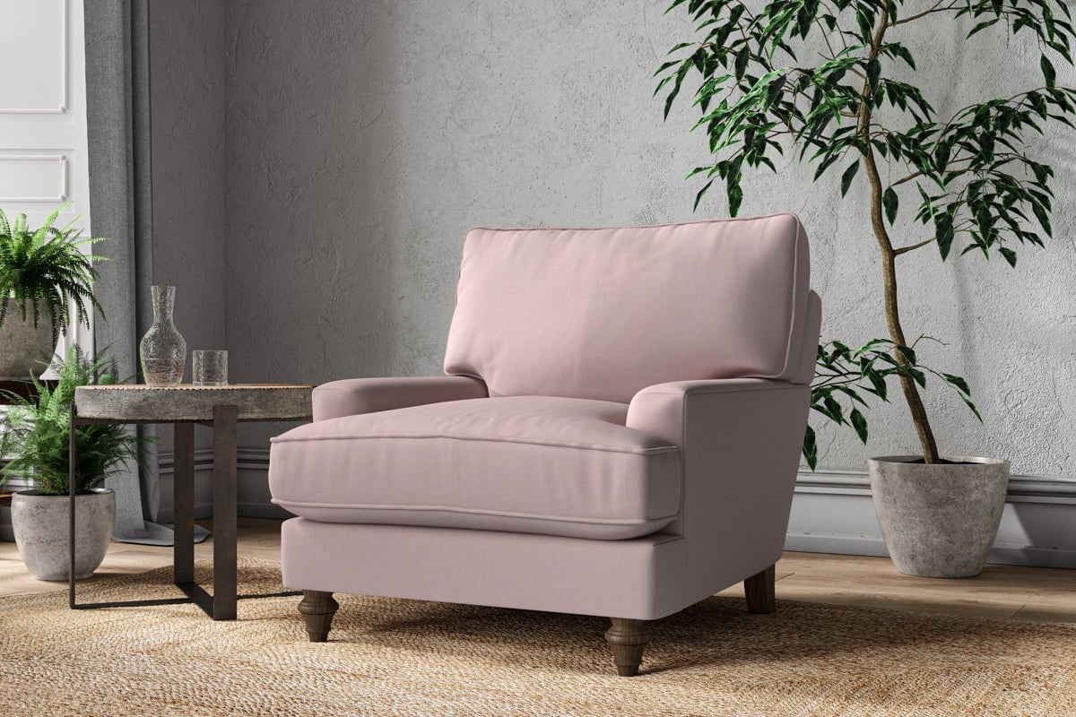 Nkuku MAKE TO ORDER Marri Armchair - Recycled Cotton Lavender