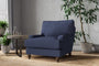 Nkuku MAKE TO ORDER Marri Armchair - Recycled Cotton Navy