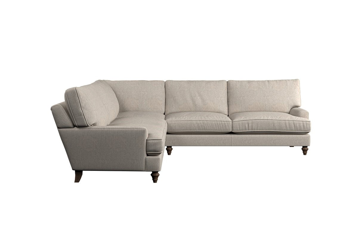 Nkuku MAKE TO ORDER Marri Grand Corner Sofa - Brera Linen Charcoal