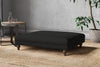 Nkuku MAKE TO ORDER Marri Grand Footstool - Brera Linen Charcoal