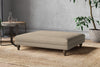 Nkuku MAKE TO ORDER Marri Grand Footstool - Brera Linen Pebble