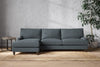 Nkuku MAKE TO ORDER Marri Grand Left Hand Chaise Sofa - Brera Linen Dusk