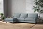 Nkuku MAKE TO ORDER Marri Grand Left Hand Chaise Sofa - Recycled Cotton Horizon