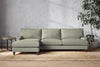 Nkuku MAKE TO ORDER Marri Grand Left Hand Chaise Sofa - Recycled Cotton Seaspray