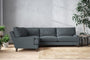 Nkuku MAKE TO ORDER Marri Grand Left Hand Corner Sofa - Brera Linen Dusk