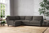 Nkuku MAKE TO ORDER Marri Grand Left Hand Corner Sofa - Brera Linen Granite