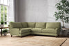 Nkuku MAKE TO ORDER Marri Grand Left Hand Corner Sofa - Brera Linen Sage