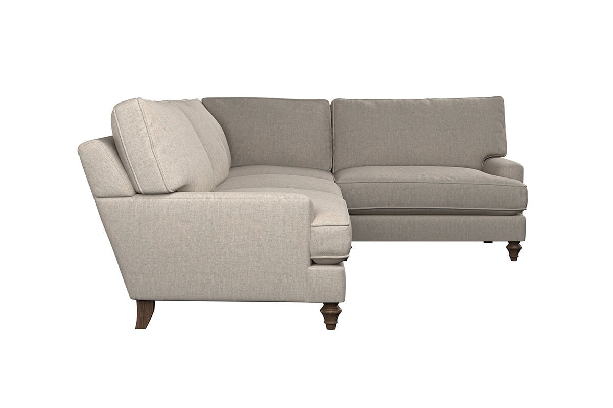 Nkuku MAKE TO ORDER Marri Grand Right Hand Corner Sofa - Brera Linen Charcoal