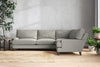 Nkuku MAKE TO ORDER Marri Grand Right Hand Corner Sofa - Brera Linen Smoke