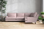 Nkuku MAKE TO ORDER Marri Grand Right Hand Corner Sofa - Recycled Cotton Lavender