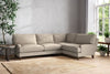 Nkuku MAKE TO ORDER Marri Grand Right Hand Corner Sofa - Recycled Cotton Stone