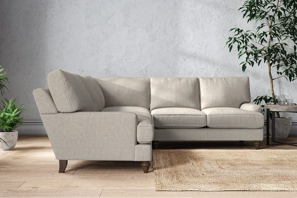 Nkuku MAKE TO ORDER Marri Large Corner Sofa - Brera Linen Natural