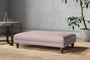 Nkuku MAKE TO ORDER Marri Large Footstool - Recycled Cotton Lavender