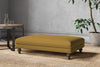 Nkuku MAKE TO ORDER Marri Large Footstool - Recycled Cotton Ochre