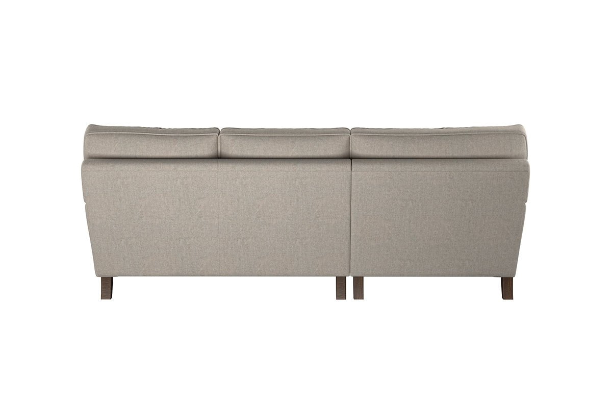 Nkuku MAKE TO ORDER Marri Large Left Hand Chaise Sofa - Brera Linen Espresso