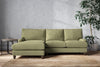 Nkuku MAKE TO ORDER Marri Large Left Hand Chaise Sofa - Brera Linen Sage