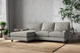 Nkuku MAKE TO ORDER Marri Large Left Hand Chaise Sofa - Brera Linen Smoke