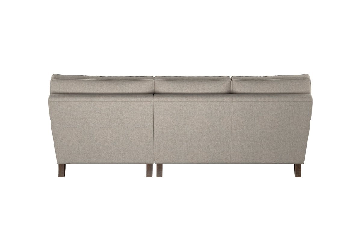 Nkuku MAKE TO ORDER Marri Large Right Hand Chaise Sofa - Brera Linen Chesnut