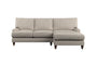 Nkuku MAKE TO ORDER Marri Large Right Hand Chaise Sofa - Brera Linen Smoke