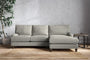 Nkuku MAKE TO ORDER Marri Large Right Hand Chaise Sofa - Brera Linen Smoke