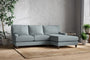 Nkuku MAKE TO ORDER Marri Large Right Hand Chaise Sofa - Recycled Cotton Horizon