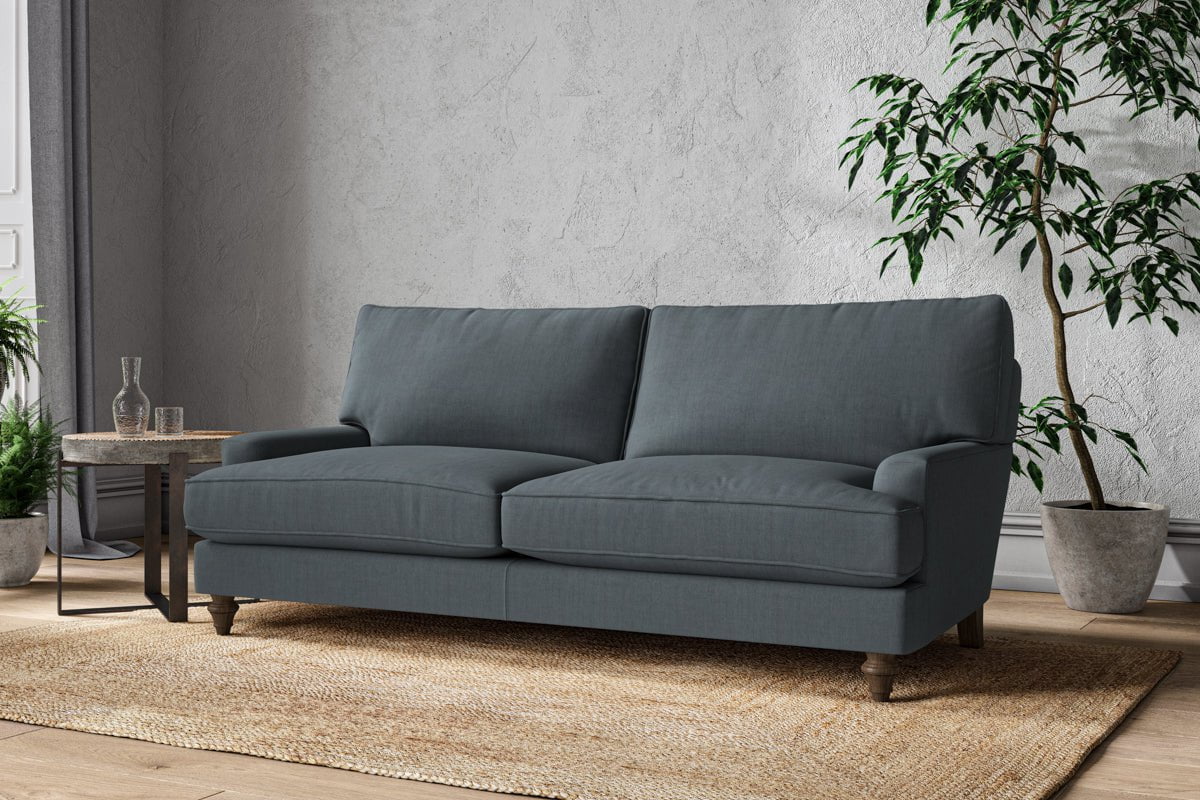 Nkuku MAKE TO ORDER Marri Large Sofa - Brera Linen Dusk