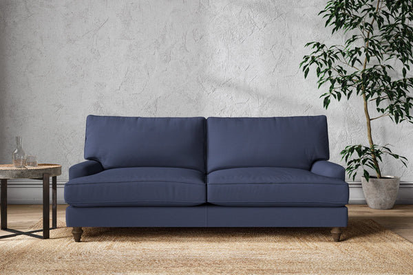 Nkuku MAKE TO ORDER Marri Large Sofa - Recycled Cotton Navy